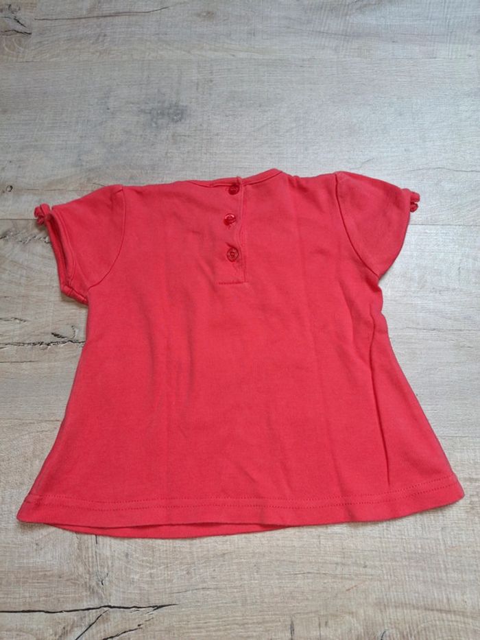 Tee shirt manche courte fille 9 mois - photo numéro 3