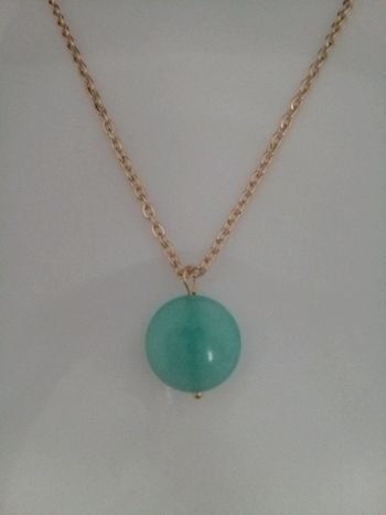 Chaîne avec pendentif amazonite