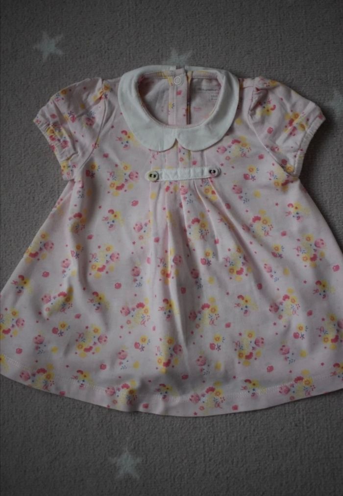 🌸 Jolie robe fleuri sergent major T 3 mois - photo numéro 2