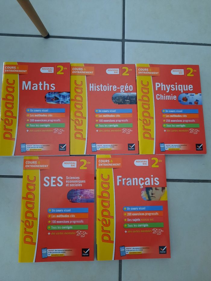 Livres classe de seconde prepabac
