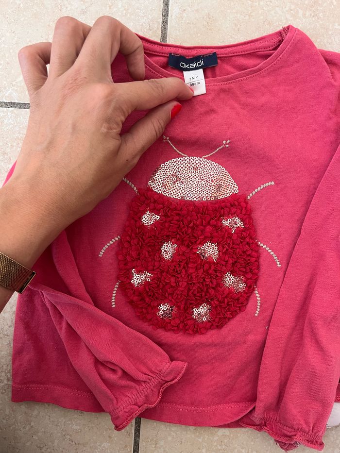 Lot de 5 t-shirt okaidi 3ans - photo numéro 2