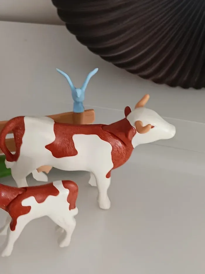Vache avec fermière playmobil - photo numéro 8