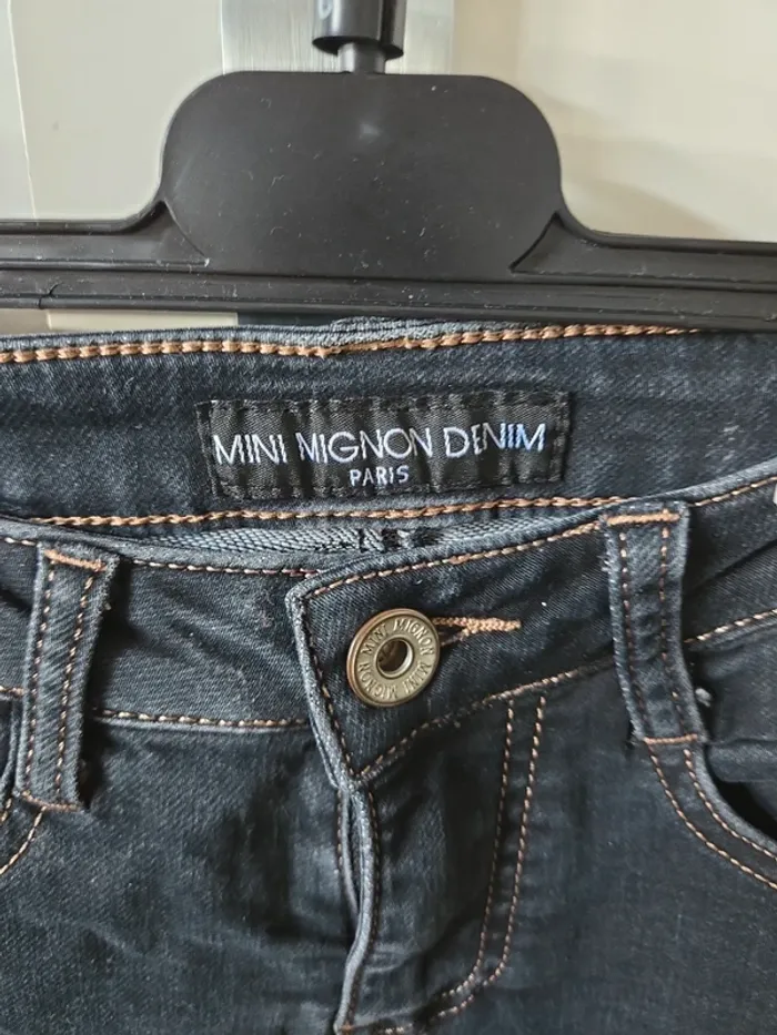 Jeans slim fille taille 10ans mini mignon - photo numéro 2