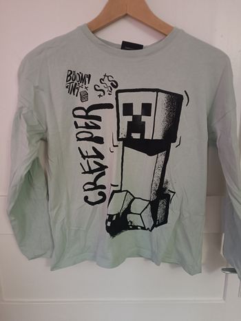 Maillot fin Minecraft 12ans 