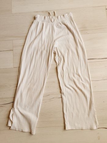 Vêtement fille pantalon ample blanc Zara 10 ans