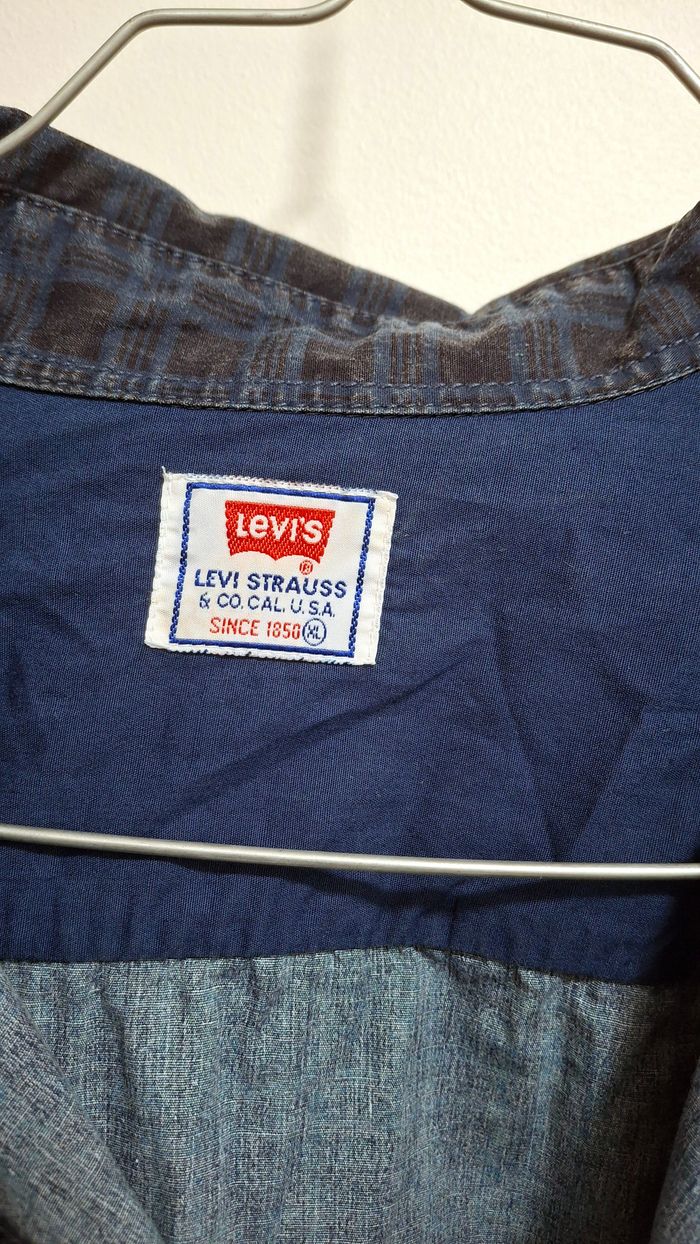 Chemise bleu et gris Levi's, taille XL - photo numéro 3