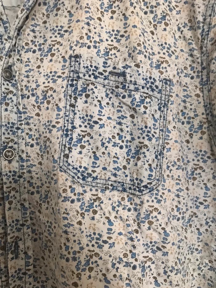 Chemise à fleur Pull&bear taille L (taille 40) - photo numéro 6