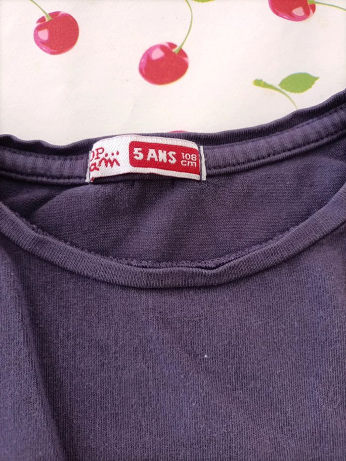 Tee-shirt uni manches longues dpam - photo numéro 2