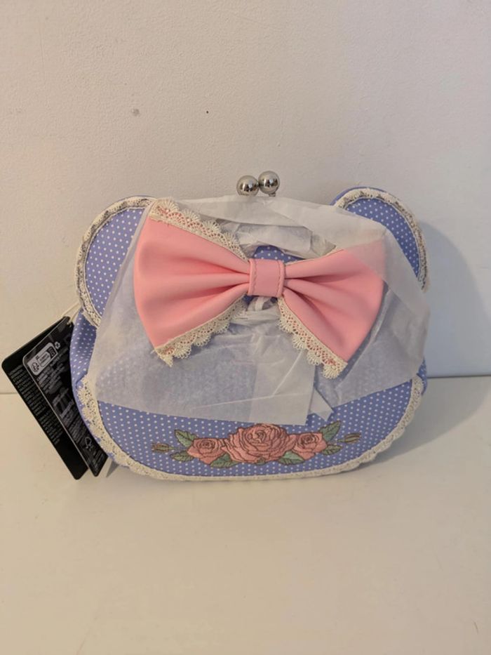 Sac bandoulière Loungefly Minnie "Floral and Lace Kisslock" Sac bandoulière Loungefly