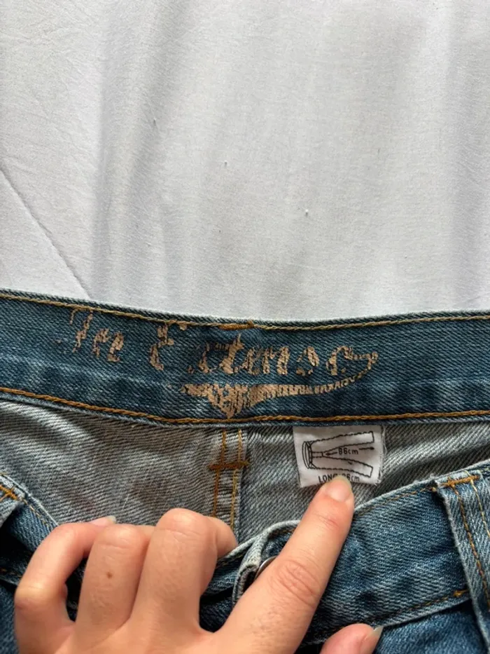 Jean homme vintage y2k 2000s In Extenso taille 50 2XL – coupe droite regular relaxed fit bleu délavé - photo numéro 6