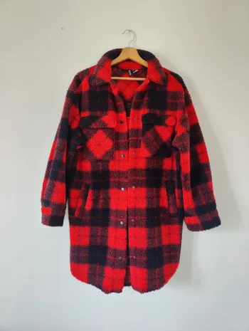 Veste chaude à carreaux H&M taille XS