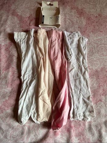 Lot de 4 collants fins petite fille