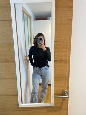 Jean droit taille haute