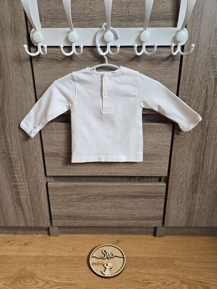 Vêtement Bébé Fille - T-shirt ML - Obaibi - 6 mois - photo numéro 5