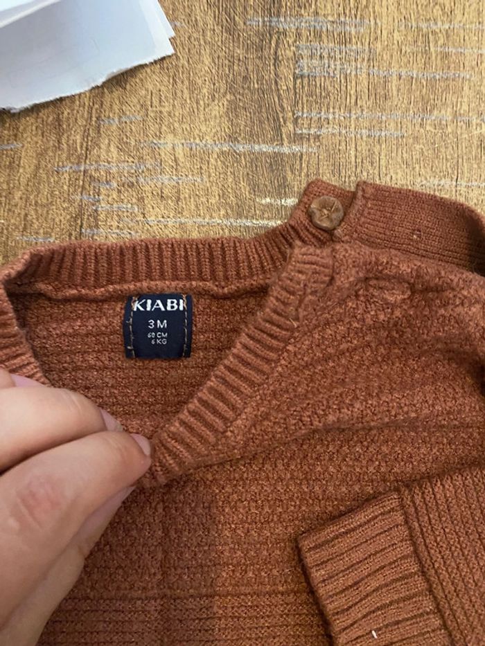 Pull en maille taille 3 mois Kiabi - photo numéro 3