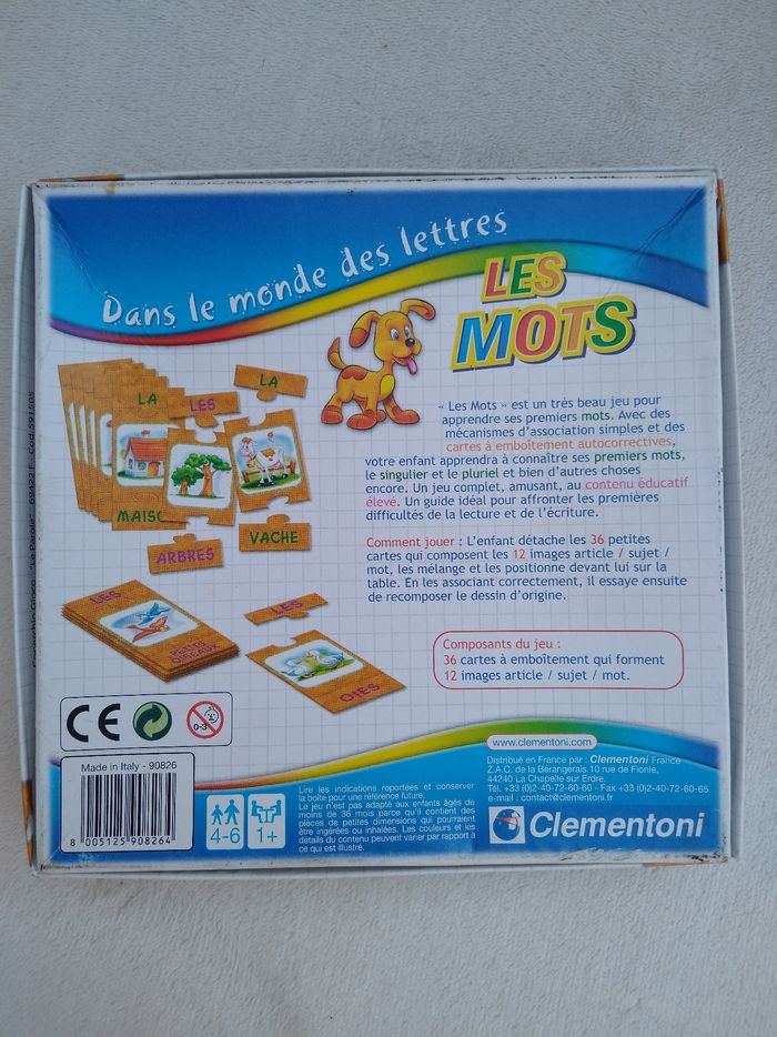 Puzzle Les mots Clementoni - photo numéro 3