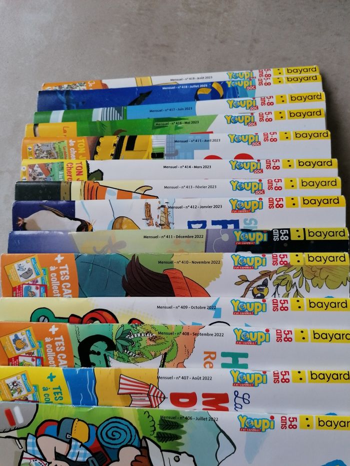 Youpi magazine de juillet 2022 a août 2023 soit 14 mensuels - photo numéro 2