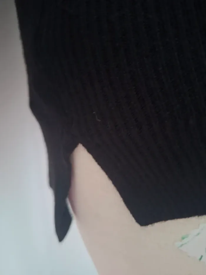 Pull noir basique col rond femme S, neuf - photo numéro 5