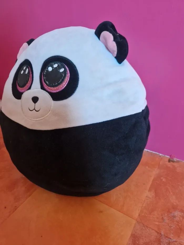 Coussin peluche panda - photo numéro 2