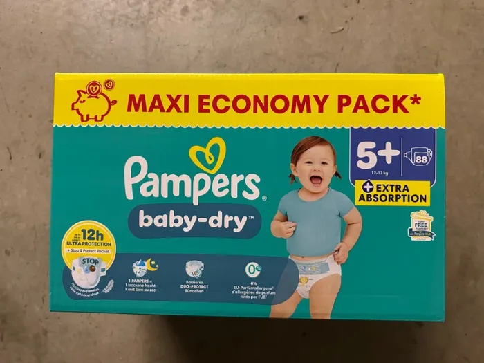 Paquet de couches Pampers baby dry taille 5+