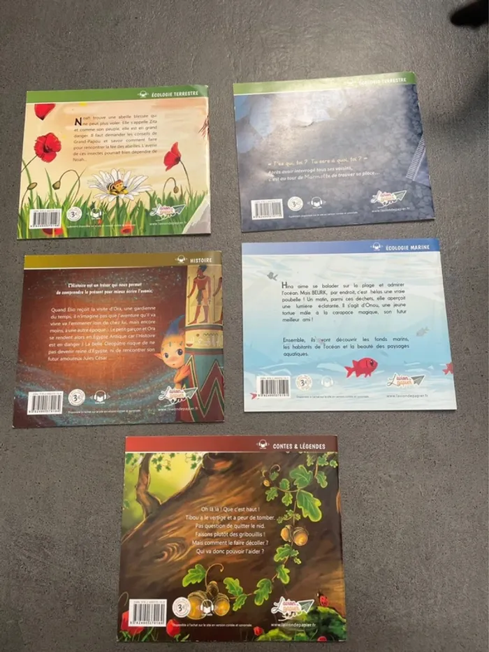 Lot de 5 livres enfant L’avion de papier - photo numéro 2