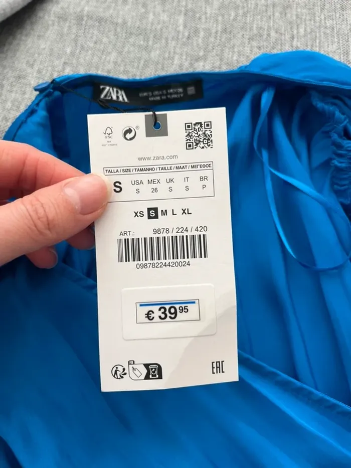 Combi short bleu électrique Zara neuf - photo numéro 9
