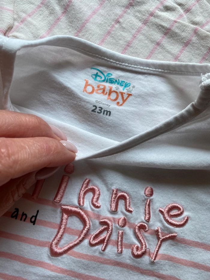 Lot de 2 t-shirt manches longues rayé 2 ans Minnie - photo numéro 5