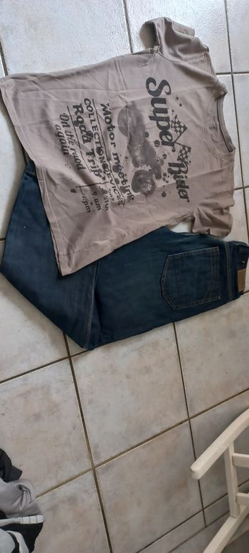 Lot 1 jean plus tee shirt