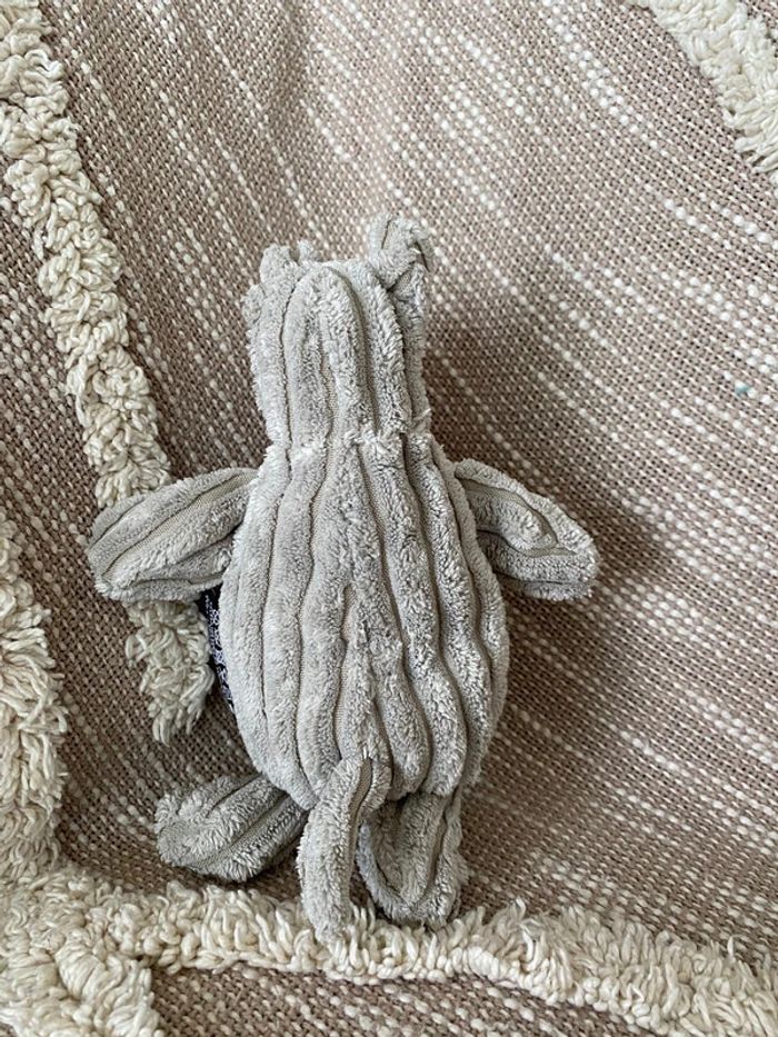 Peluche doudou 21cm les deglingos loup gris rouge très bon état - photo numéro 4