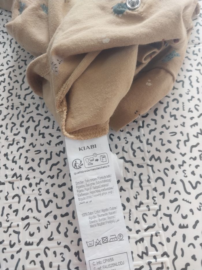 Pyjama bébé Kiabi – Taille 6 mois - photo numéro 3