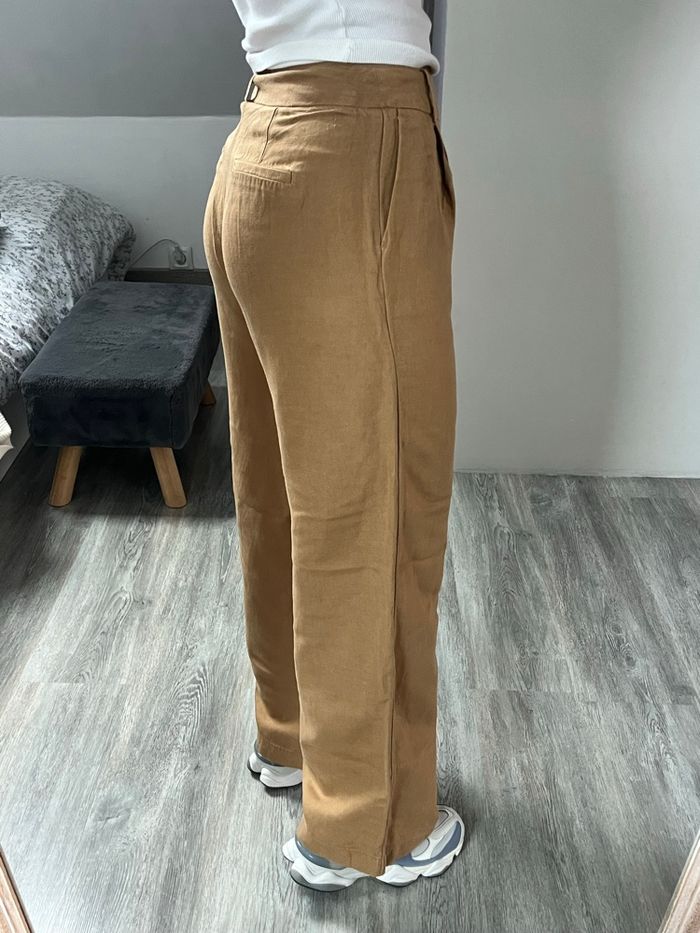 Pantalon fluide marron – Camaïeu - photo numéro 5
