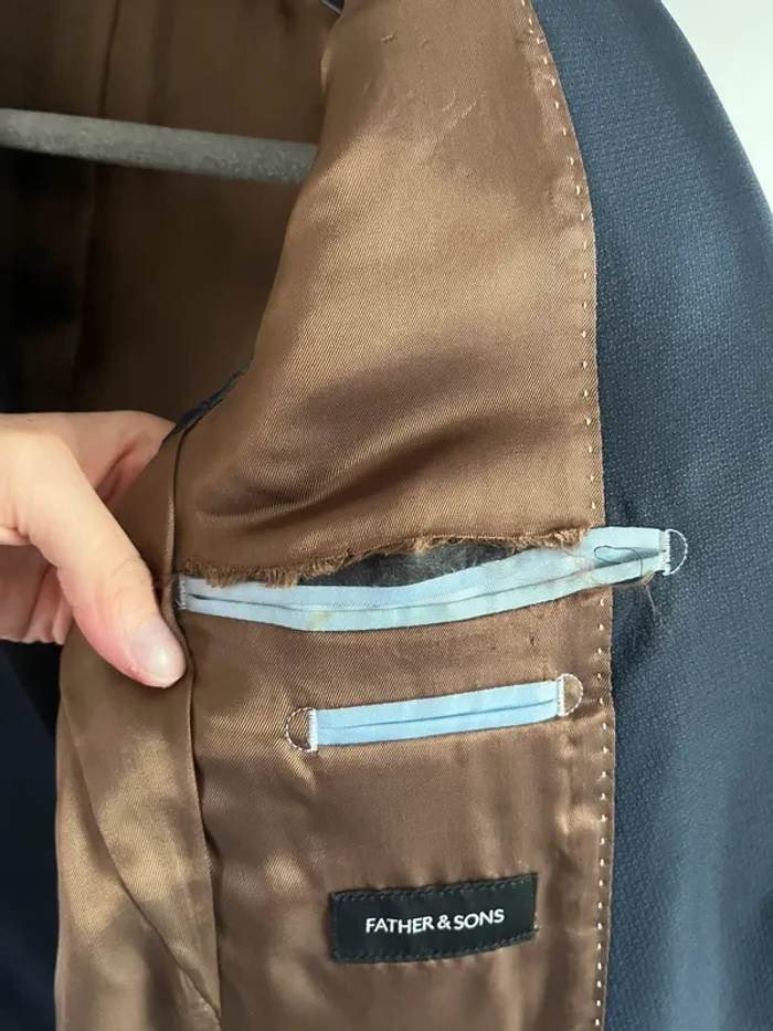 Veste de costume bleu marine - photo numéro 5