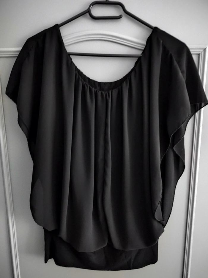 Blouse voile noire - photo numéro 3