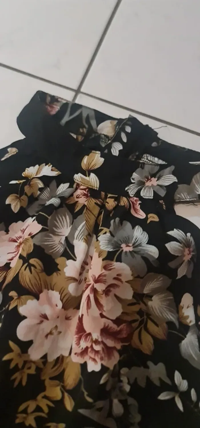 Combinaison  fluide  imprimé floral - photo numéro 2