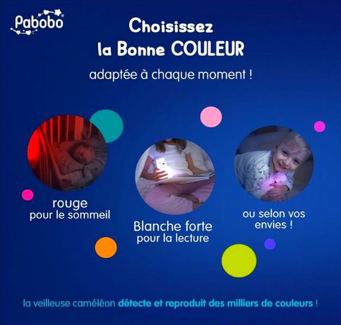 Pabobo - Veilleuse - Lumicolour - Bébé & Enfant - Portable - - photo numéro 5