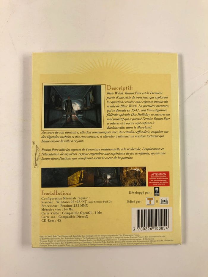 Blair Witch volume 1 et Nocturne pc fr - photo numéro 3