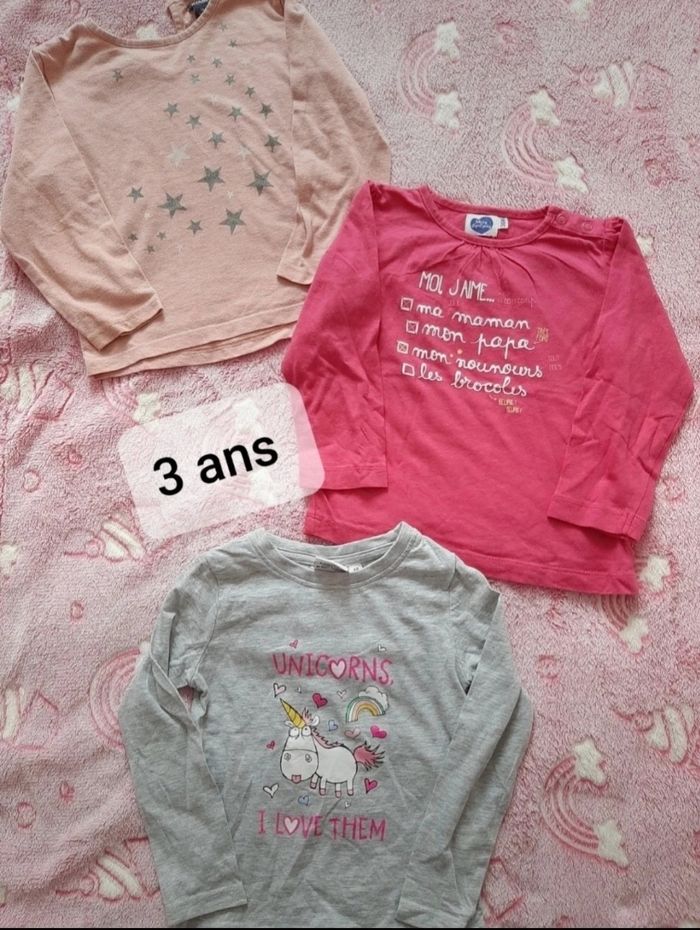 3 tee-shirts 3 ans