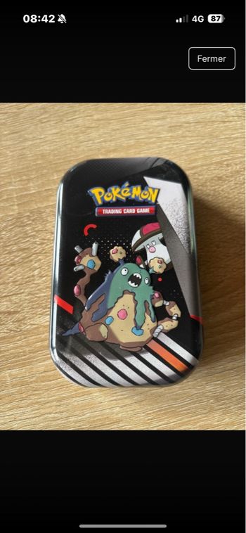 Lot de 6 mini tins Pokémon vide 