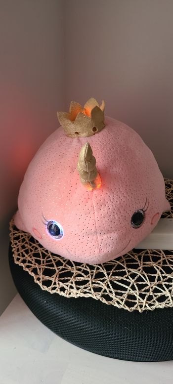 Peluche - Bellabloo le narval musical et lumineux - 35 cm