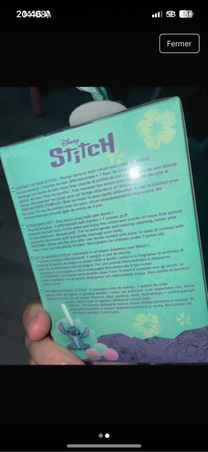 Coffret de bain stitch - photo numéro 2