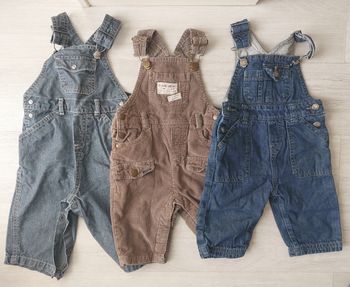 Lot de 3 salopettes 6mois