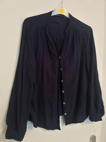 Blouse, Kiabi, femme, XS, bleu marin noir