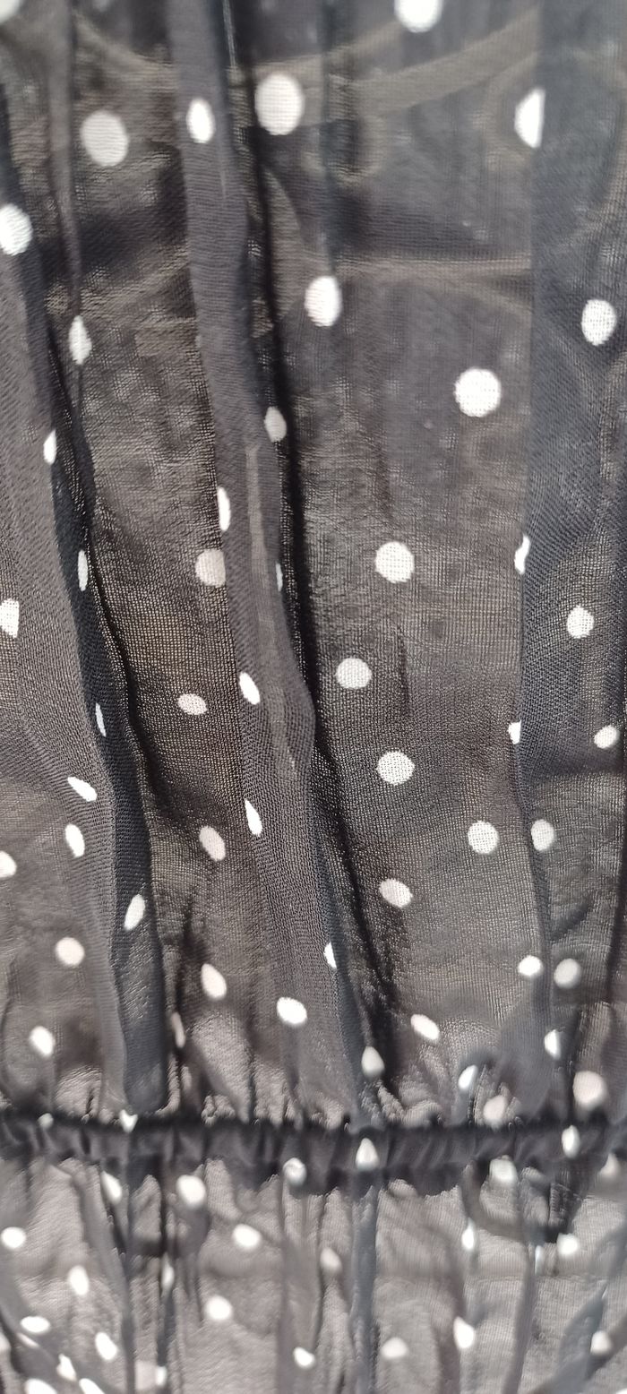 Blouse noir blanc Noël - photo numéro 5