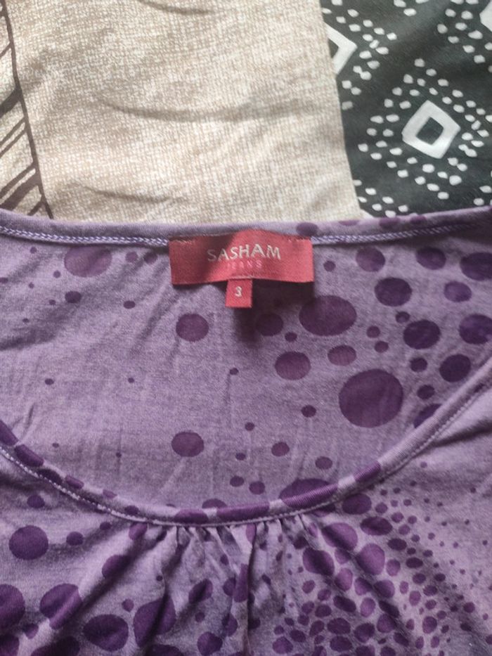 T shirt violet - photo numéro 3