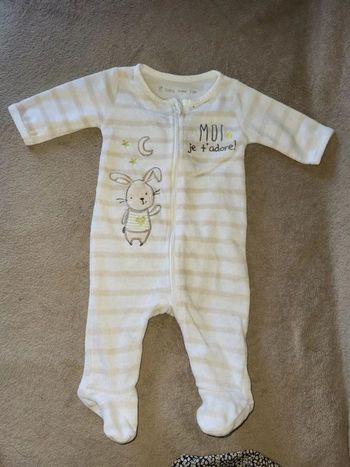 Pyjama mixte 1 mois