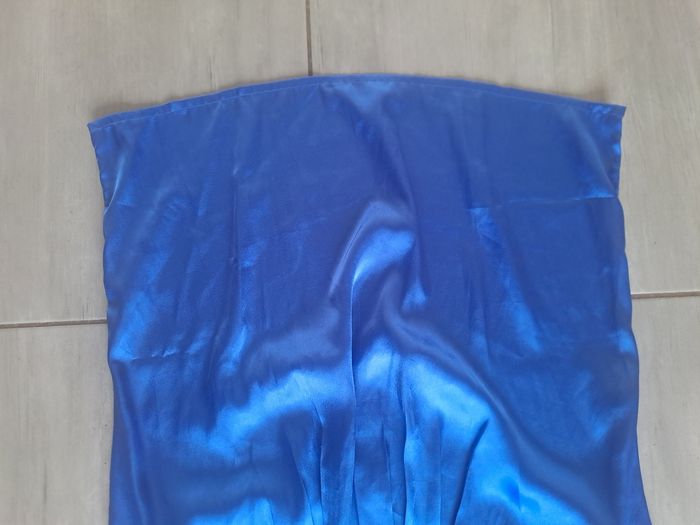 Blouse satiné bleu Kiabi Taille 38 - photo numéro 4