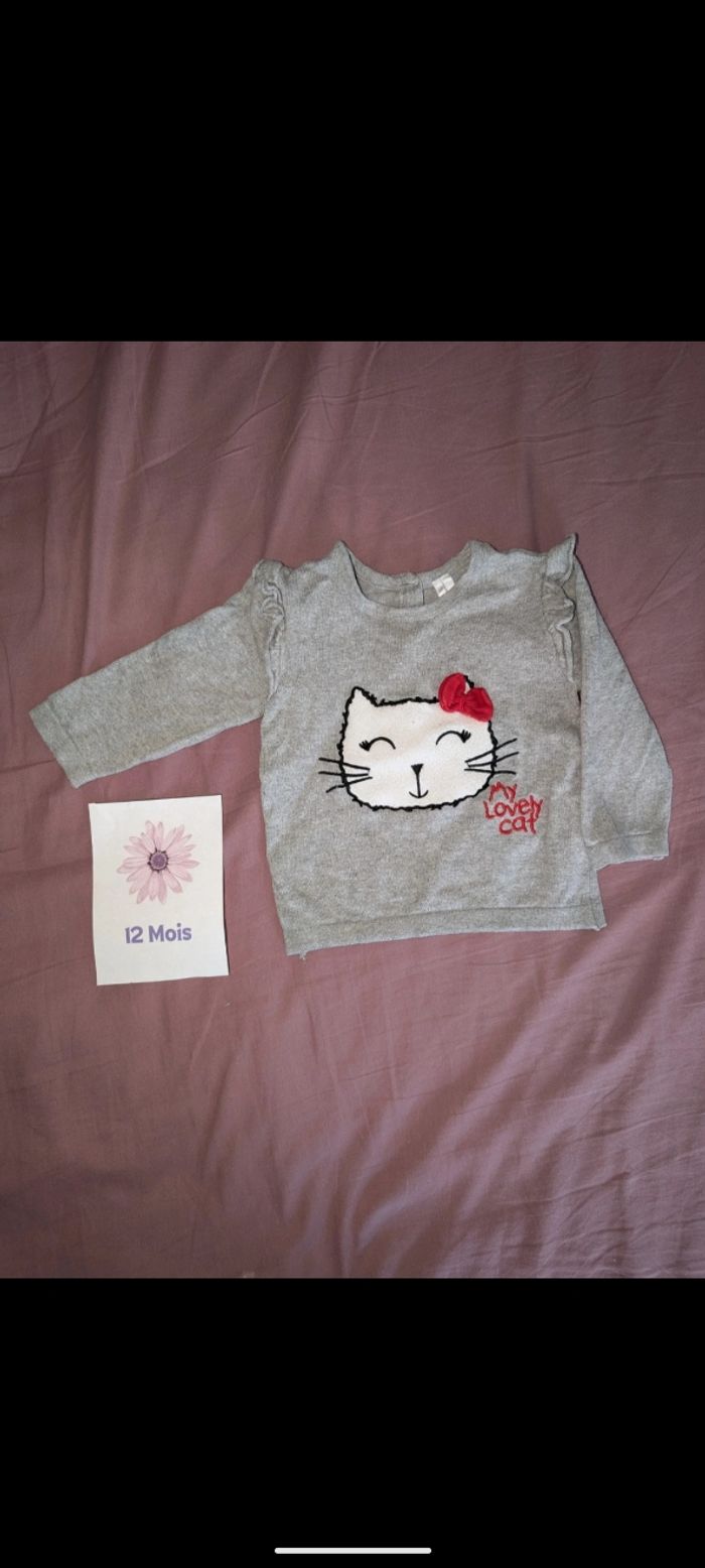 Lot de pulls 12 mois - photo numéro 2