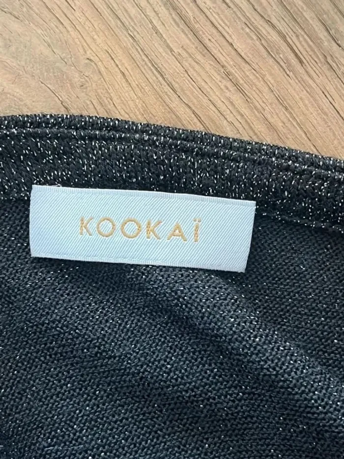 Robe moulante noire et argentée Kookai - photo numéro 5