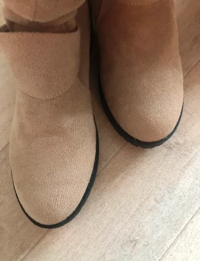 Bottes beige Daim Allure - photo numéro 9