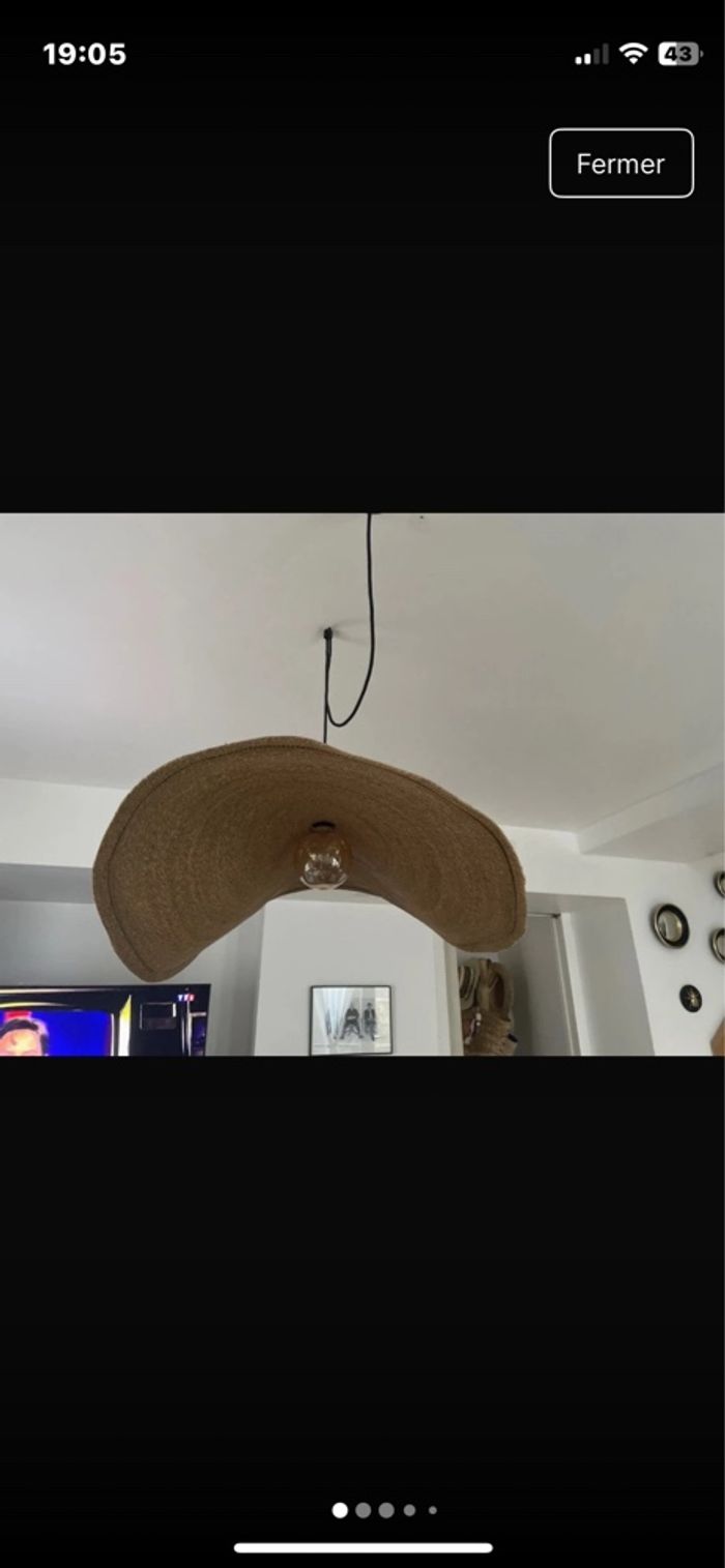 Suspension paille, bohème - photo numéro 4